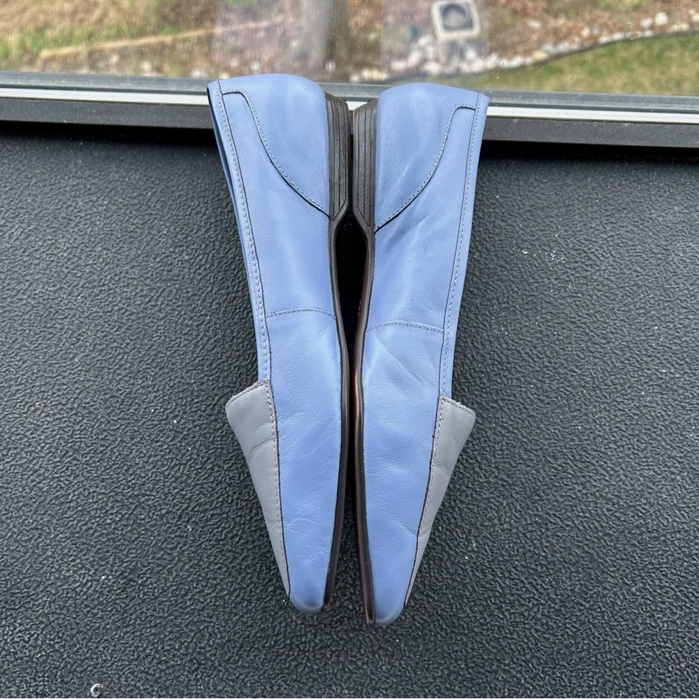 Partners Lea Casual Two Toned Blue & Gray Leather Loafers Women’s Size 10M EUC - Picture 5 of 8